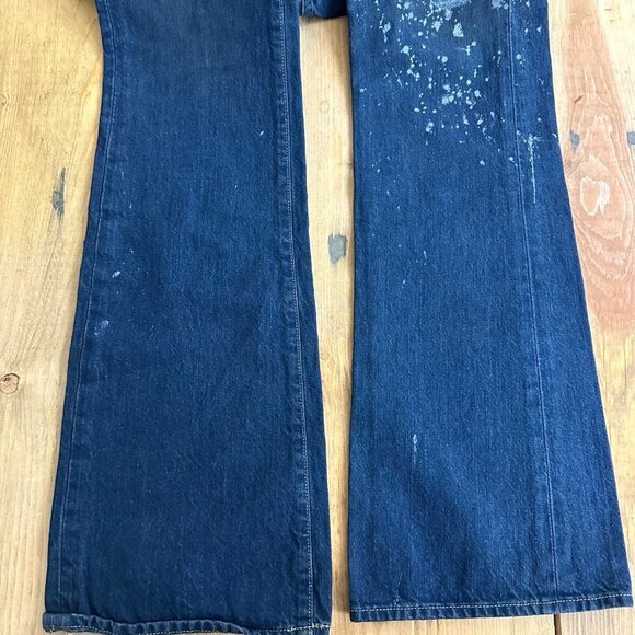 NEW Paper Denim & Cloth Jeans Spattered Artistic design Distressed Sz 25 - Picture 2 of 7